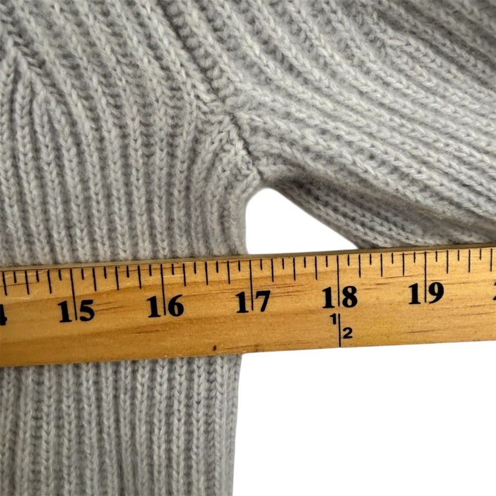 Banana Republic Todd & Duncan Scottish Cashmere Sweater Cowlneck Gray Size M - Picture 8 of 12